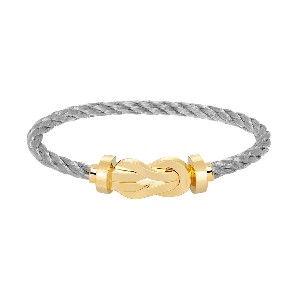 GlowCHANCE LARGE 8 FIGURE BUCKLE NO DIAMOND BRACELET GOLD