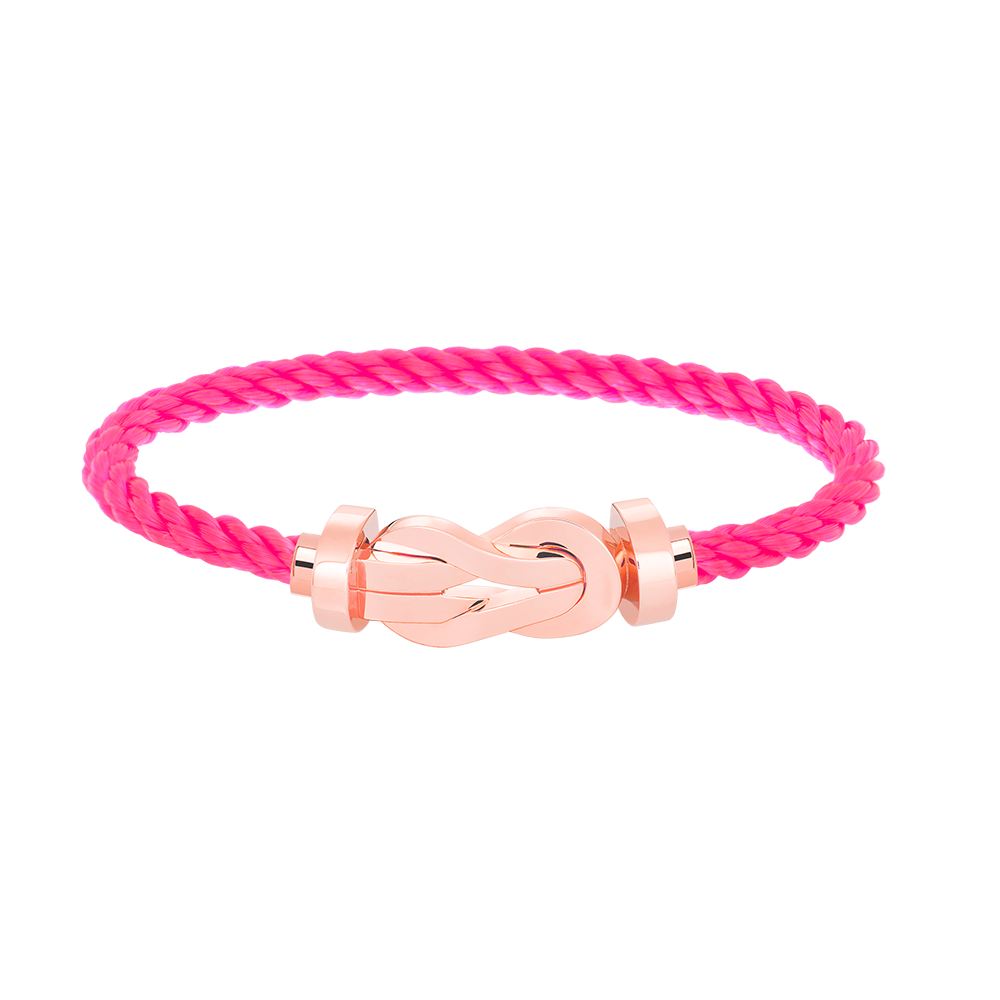 GlowCHANCE LARGE 8 FIGURE BUCKLE NO DIAMOND BRACELET ROSE GOLD
