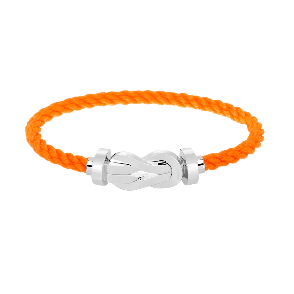 GlowCHANCE LARGE 8 FIGURE BUCKLE NO DIAMOND BRACELET SILVER