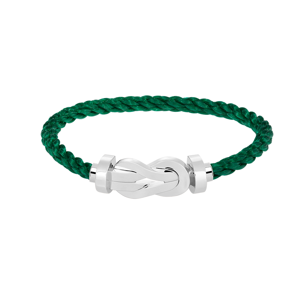GlowCHANCE LARGE 8 FIGURE BUCKLE NO DIAMOND BRACELET SILVER