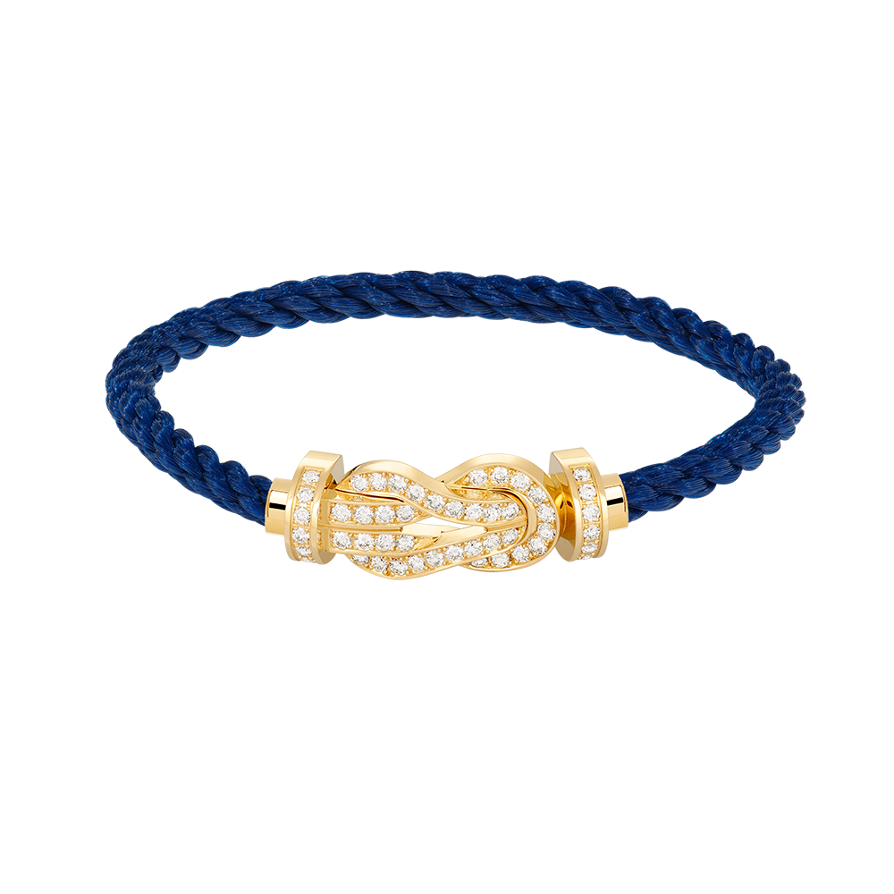 GlowCHANCE LARGE 8 FIGURE BUCKLE FULLDIAMOND BRACELET GOLD
