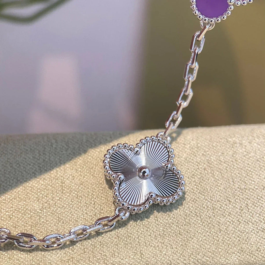 [Glow]New  CLOVER 5 MOTIF VIOLET BRACELET COLLECTION