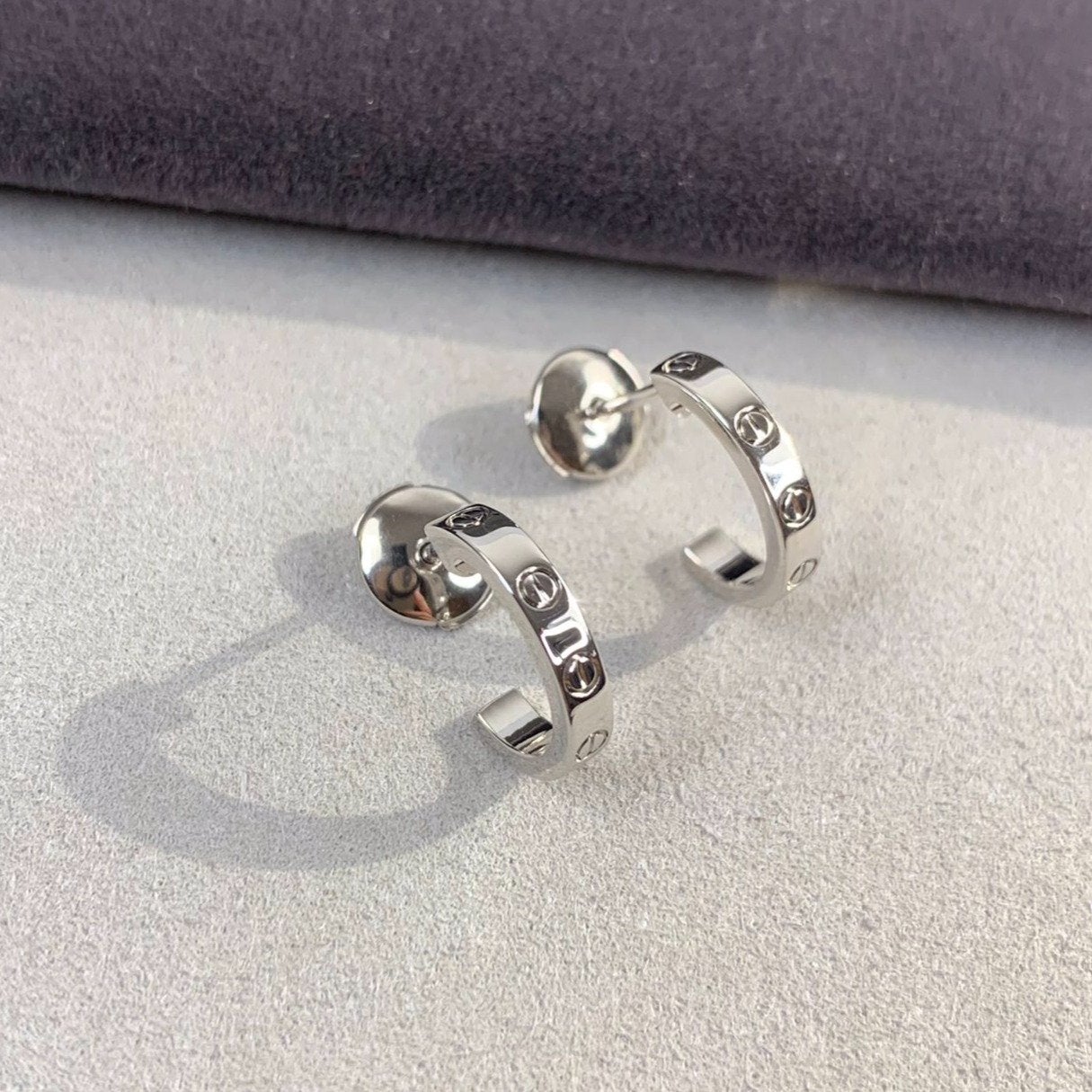 GlowLOVE EARRINGS 2.65MM SILVER