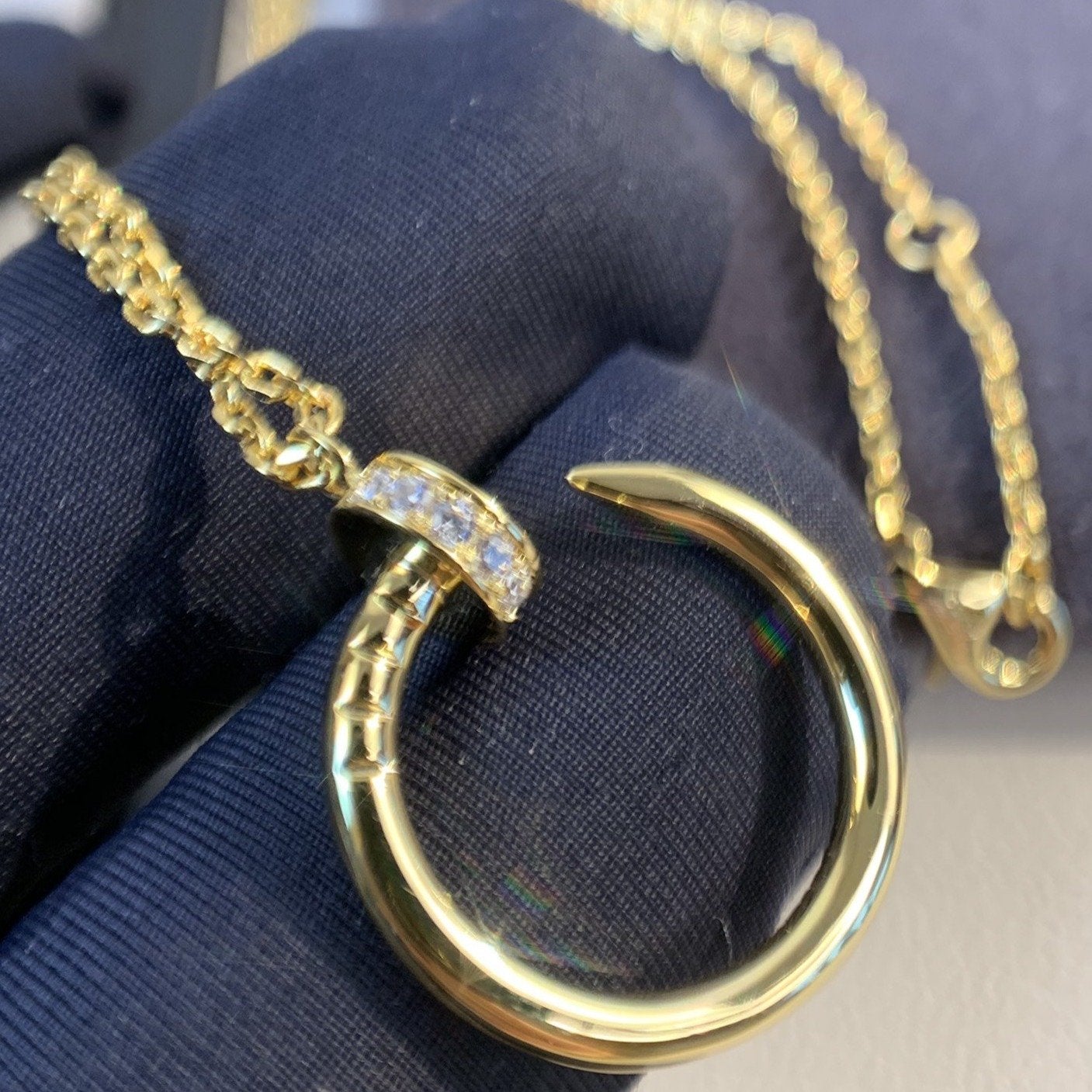 GlowJUSTE NECKLACE GOLD DIAMONDS