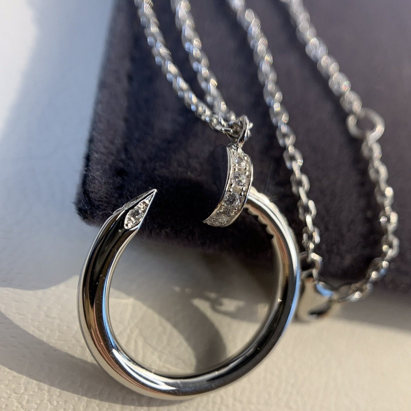 GlowJUSTE NECKLACE SILVER