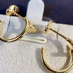GlowJUSTE EARRINGS PINK GOLD
