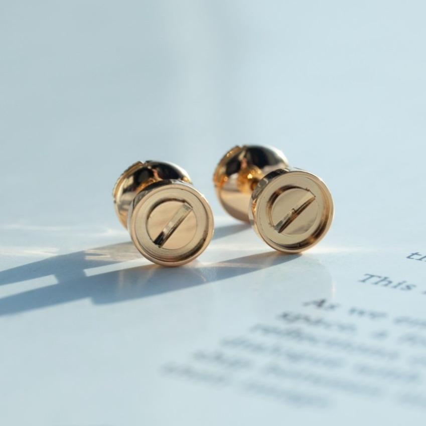 GlowLOVE EARRINGS PINK GOLD 10MM