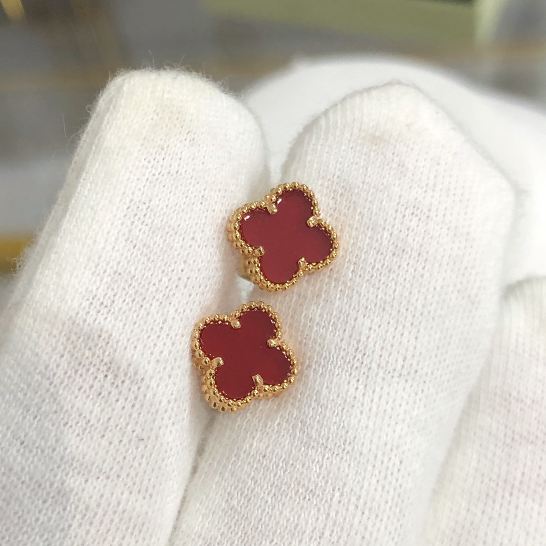 ¡®Glow¡¯CLOVER MINI GOLD EARRINGS