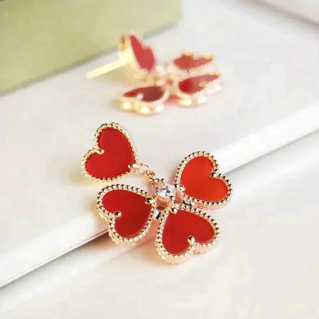 ¡®Glow¡¯SWEET CLOVER CARNELIAN EARRINGS