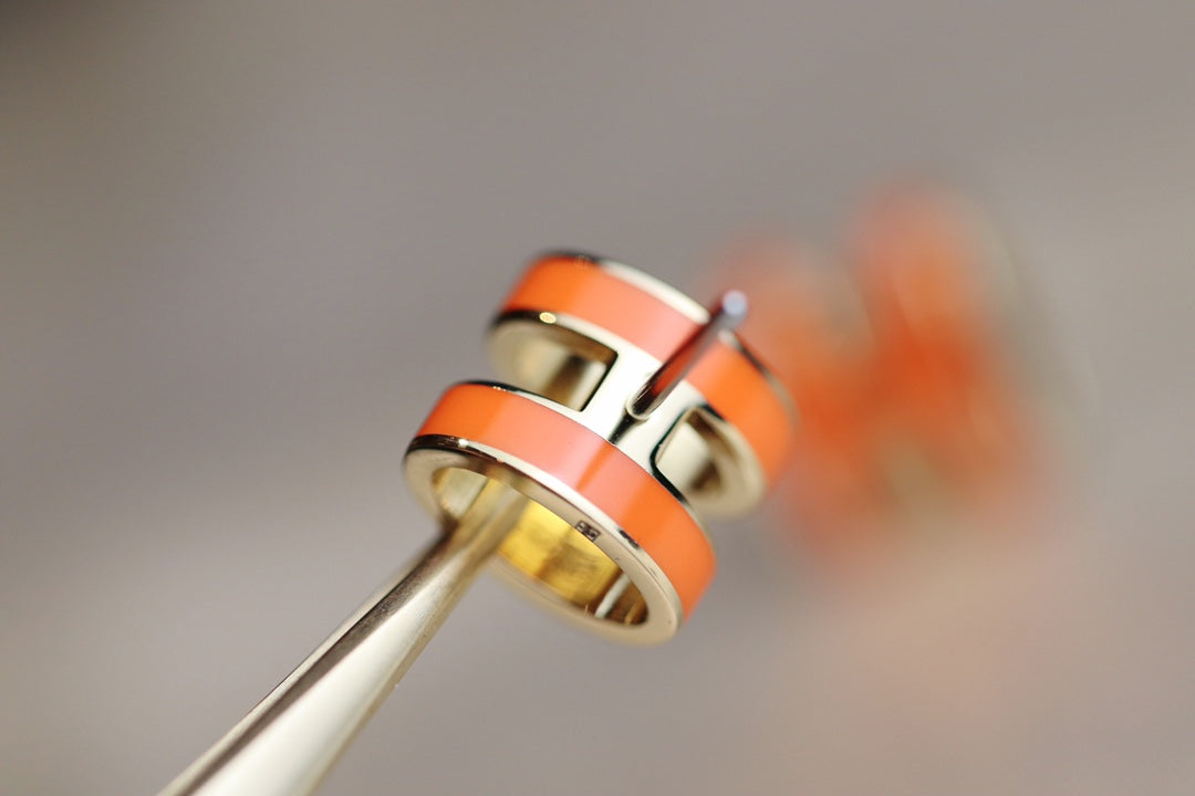 GlowMINI POP H EARRINGS ORANGE