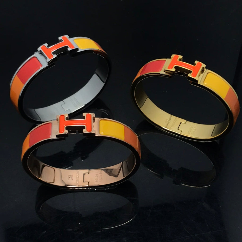 GlowH BRACELET ORANGE RAINBOW CERAMIC