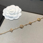 GlowSTAR AND SUN 4 MOTIFS GOLD DIAMONDS BRACELET