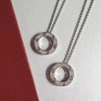 GlowLOVE NECKLACE ADJUSTABLE SILVER