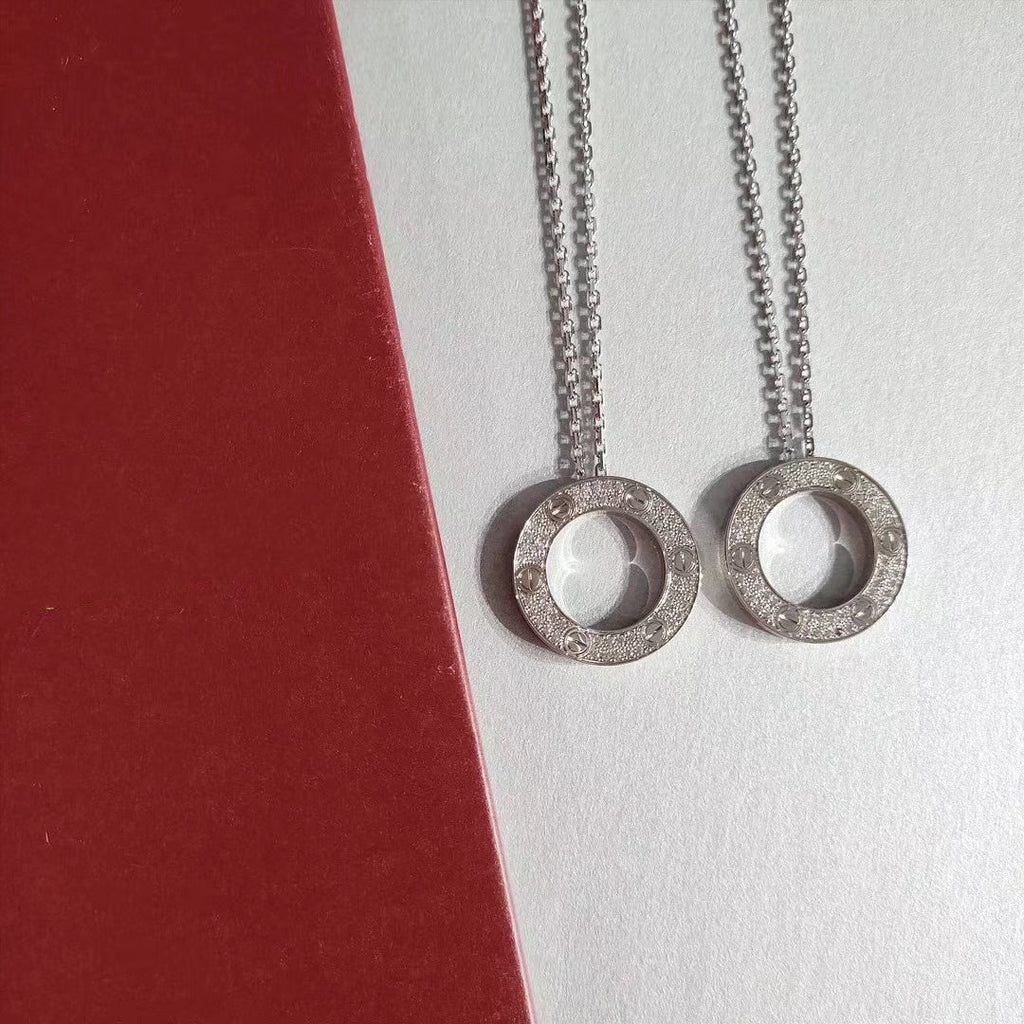 GlowLOVE NECKLACE ADJUSTABLE SILVER
