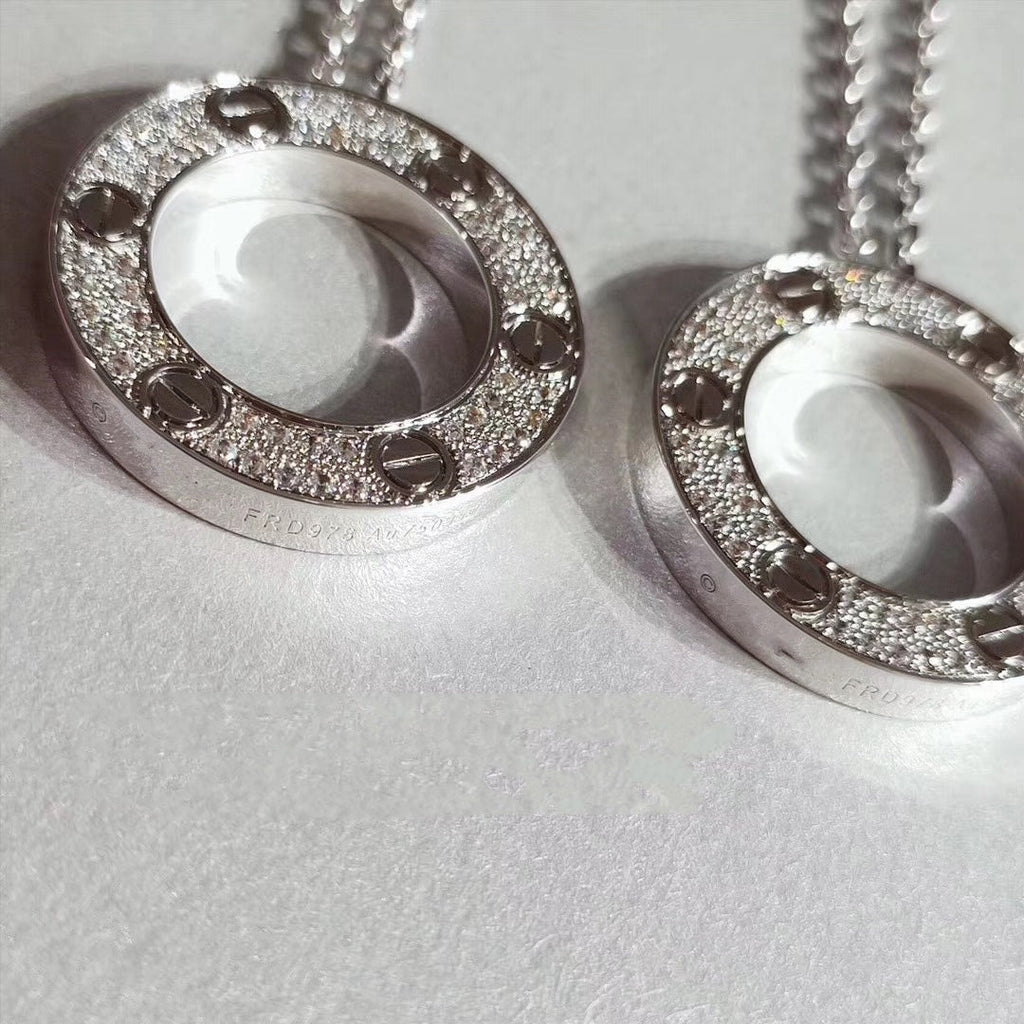 GlowLOVE NECKLACE ADJUSTABLE SILVER