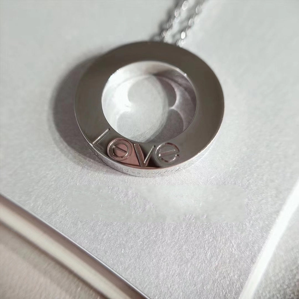 GlowLOVE NECKLACE ADJUSTABLE SILVER