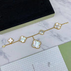 ¡®Glow¡¯MAGIC CLOVER MOP GOLD BRACELET 5 MOTIFS