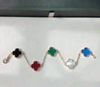 [Glow Jewelry]CLOVER 5 MOTIFS MULTICOLOR BRACELET