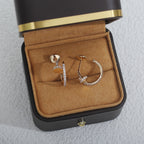 GlowJUSTE EARRINGS 12.75MM PINK GOLD DIAMOND