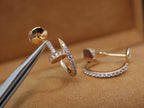 GlowJUSTE EARRINGS 12.75MM PINK GOLD DIAMOND