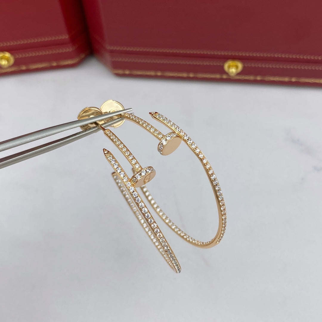 GlowJUSTE EARRINGS FULL DIAMONDS 1.8MM