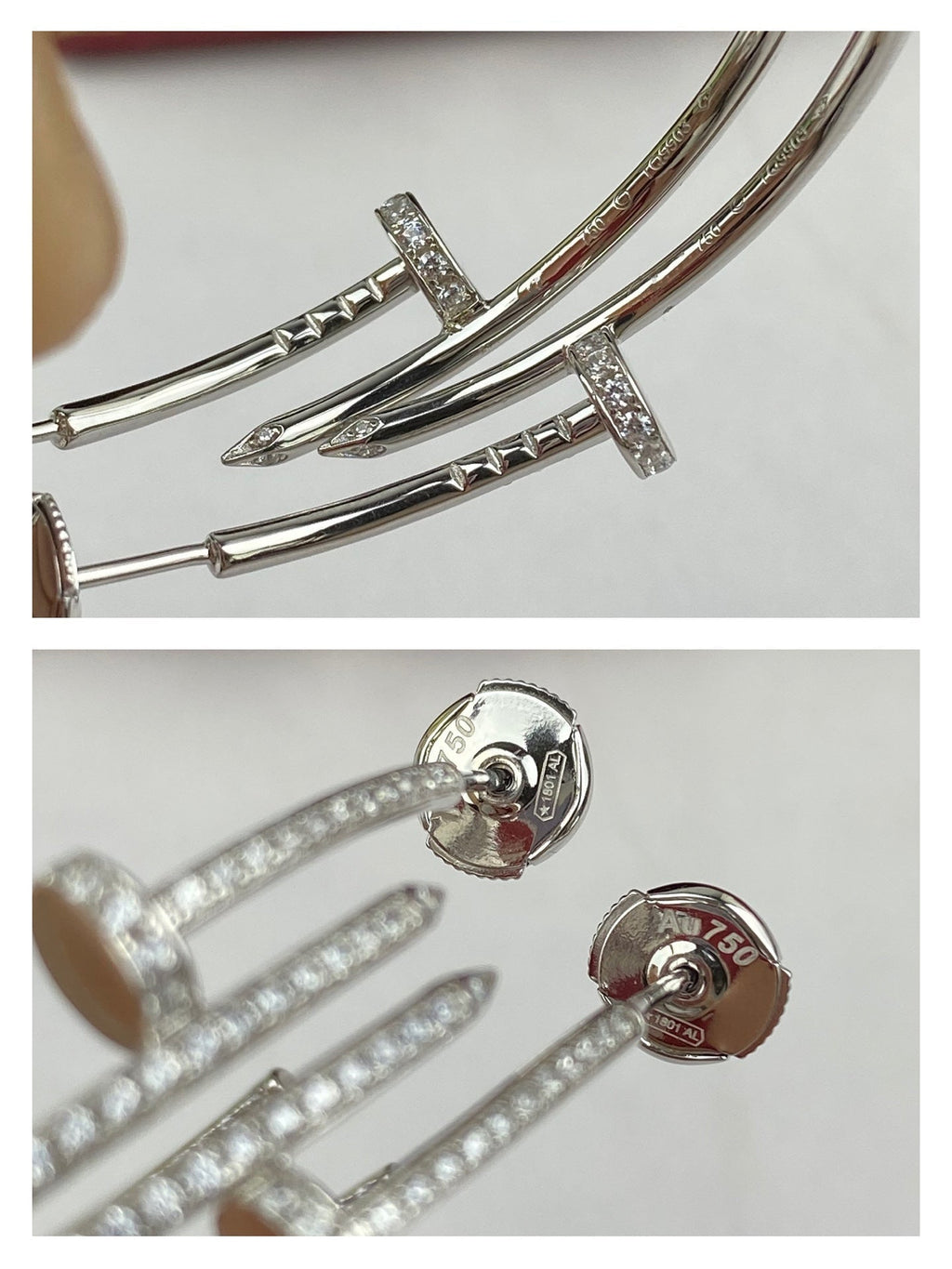 GlowJUSTE EARRINGS FULL DIAMONDS 1.8MM
