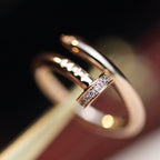 GlowJUSTE RING 2.65MM PINK GOLD DIAMOND
