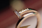 GlowJUSTE RING 2.65MM PINK GOLD DIAMOND