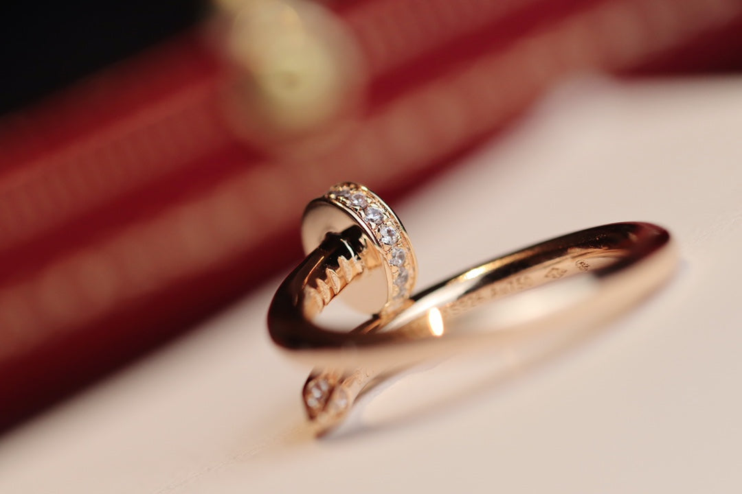 GlowJUSTE RING 2.65MM PINK GOLD DIAMOND