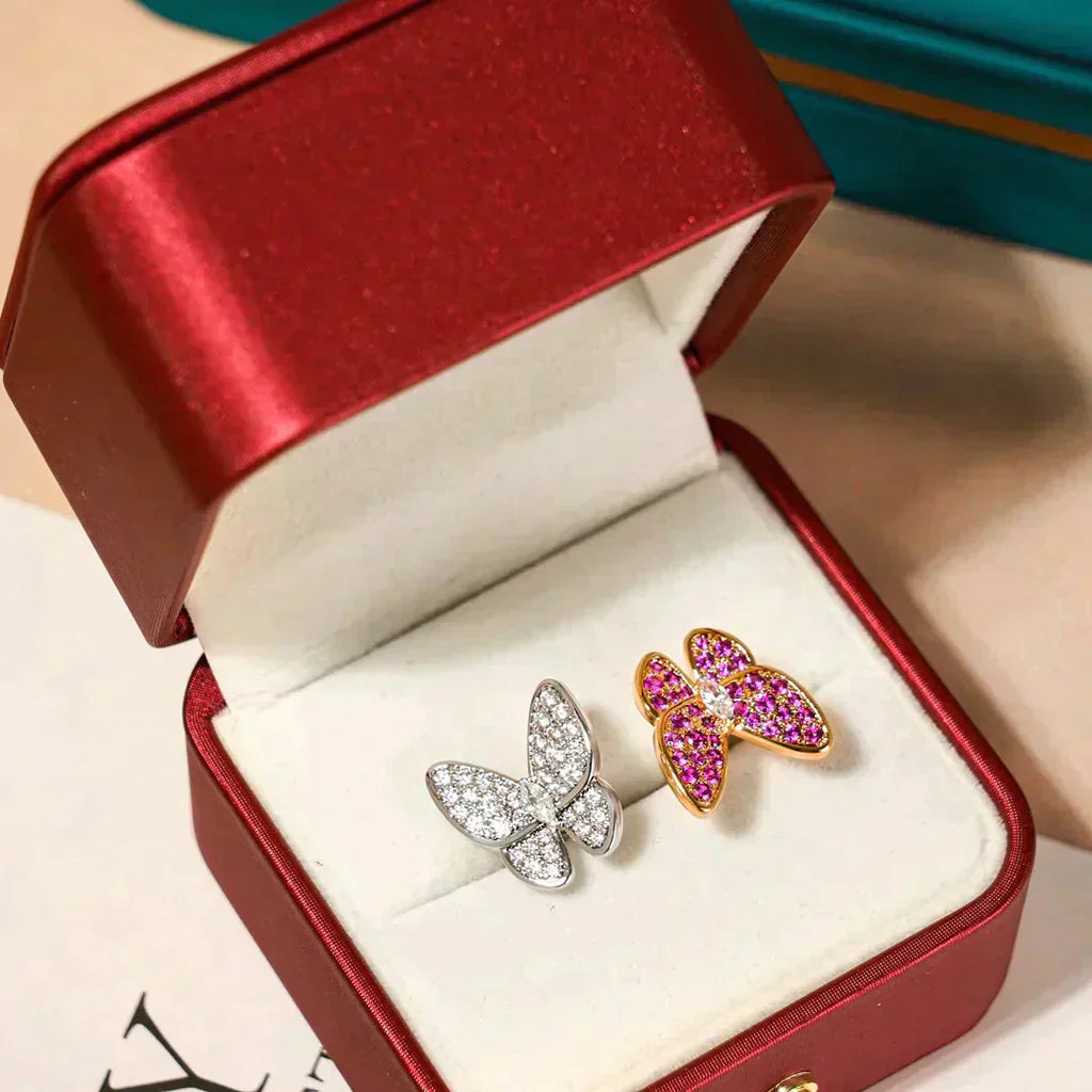 ¡®Glow¡¯TWIN BUTTERFLY DIAMOND RING
