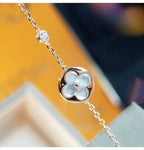 GlowSUN MOP GOLD 1 DIAMOND NECKLACE
