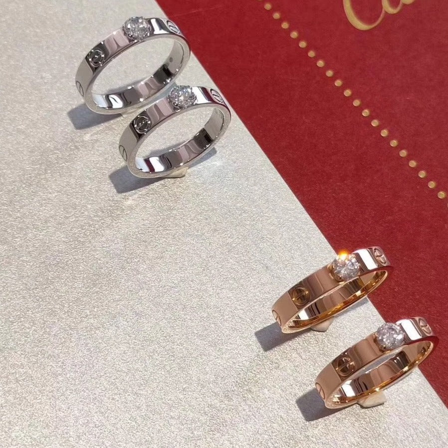 GlowLOVE RING 3.6MM 1 BIG DIAMOND