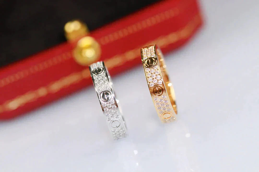 GlowLOVE RING 3.6MM DIAMOND PAVED