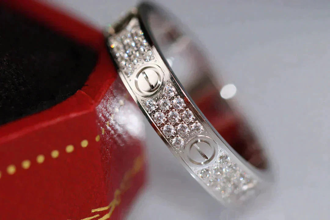 GlowLOVE RING 3.6MM DIAMOND PAVED