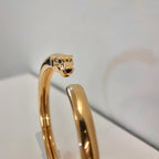 GlowPANTHERE GOLD OPEN BRACELET