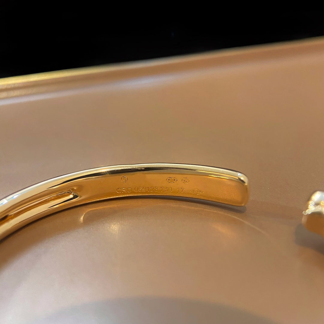 GlowPANTHERE GOLD OPEN BRACELET