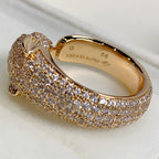 GlowPANTHERE PINK GOLD DIAMOND RING