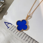 ¡®Glow¡¯CLOVER 25MM NECKLACE TURQUOISE ROSE GOLD