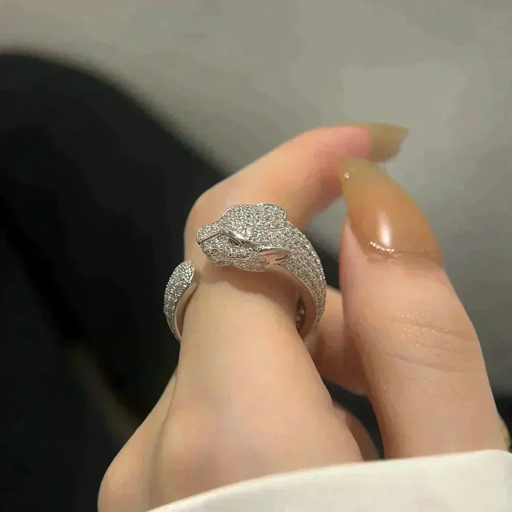 GlowPANTHERE 5.5MM ALL DIAMOND RING