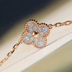 ¡®Glow¡¯CLOVER 20 MOTIFS DARK MOP DIAMOND  NECKLACE