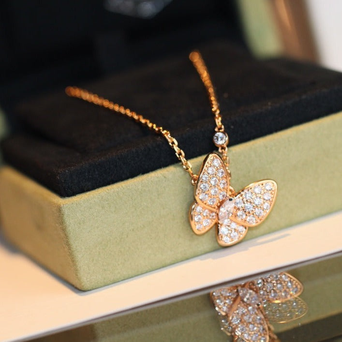 ¡®Glow¡¯BUTTERFLY DIAMOND NECKLACE