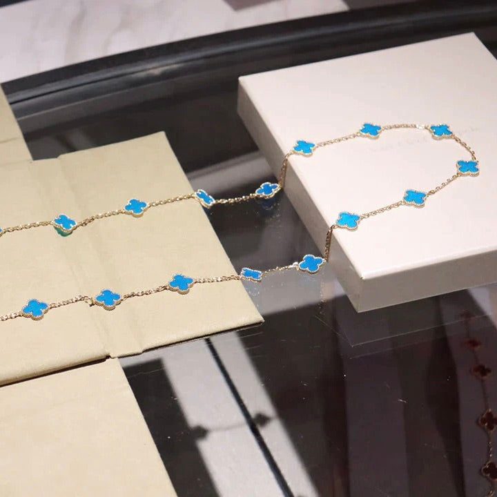 ¡®Glow¡¯CLOVER 20 MOTIFS TURQUOISE GOLD