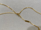 ¡®Glow¡¯CLOVER 25MM NECKLACE GOLD CARNELIAN