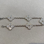[Glow Jewelry] CLOVER 5 MOTIF FULL DIAMOND BRACELET COLLECTION