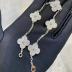 [Glow Jewelry] CLOVER 5 MOTIF FULL DIAMOND BRACELET COLLECTION