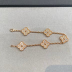 [Glow Jewelry] CLOVER 5 MOTIF FULL DIAMOND BRACELET COLLECTION