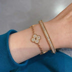 [Glow]New  CLOVER 5 MOTIF FULL DIAMOND BRACELET COLLECTION