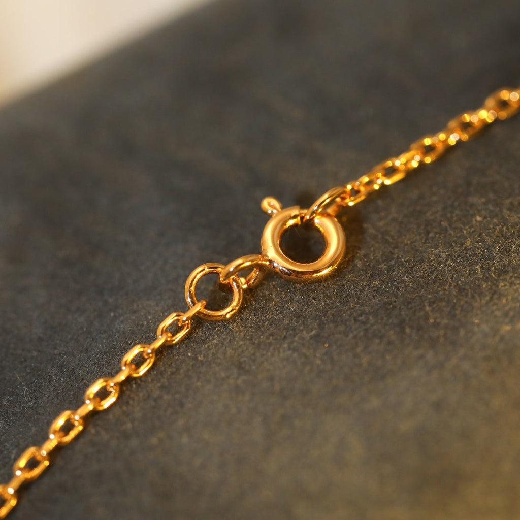 GlowSUN PEDANT PINK GOLD 1 DIAMOND NECKLACE