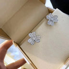 ¡®Glow¡¯CLOVER COMOS DIAMOND EARRINGS SILVER
