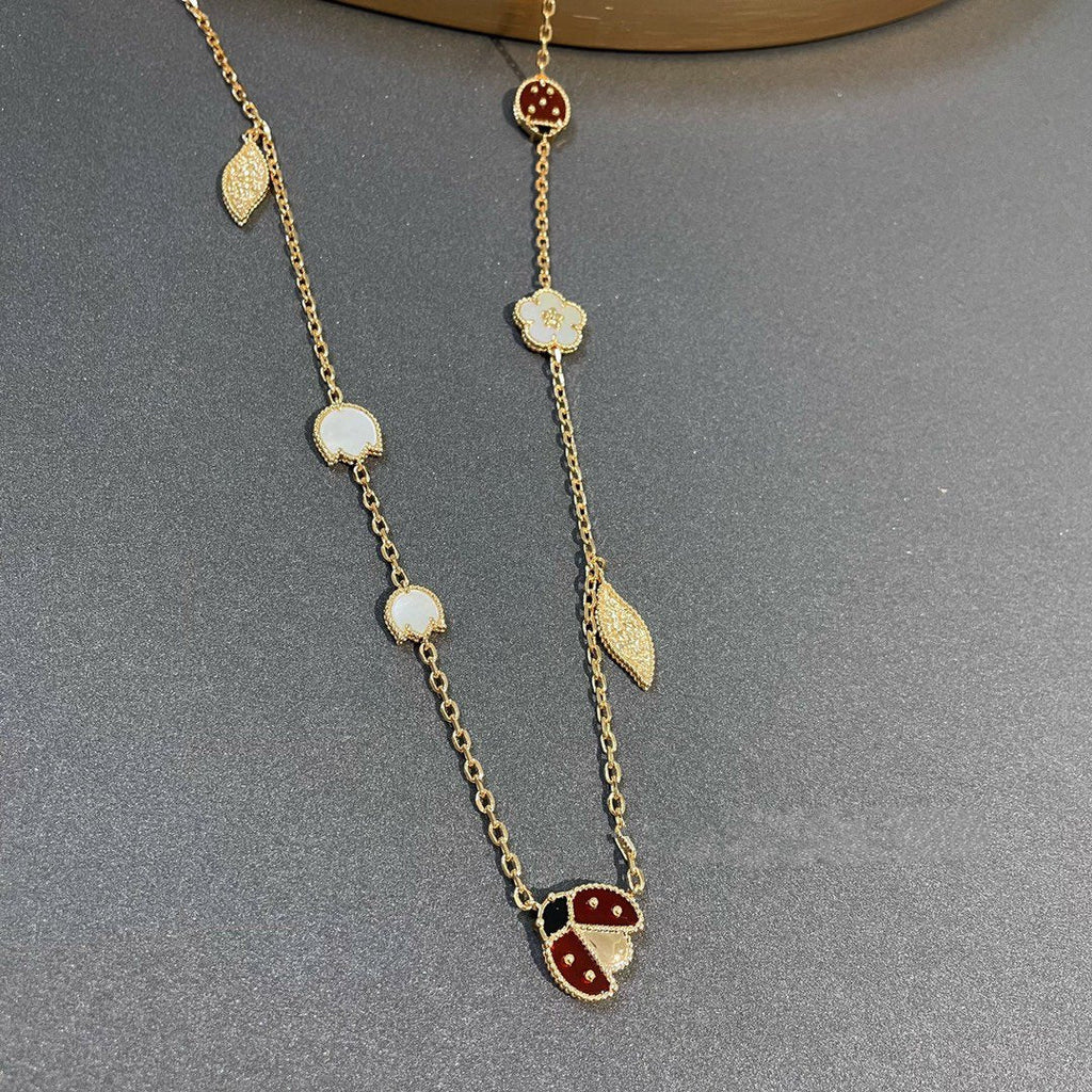 ¡®Glow¡¯LUCKY SPRING 15 MOTIFS GOLD NECKLACE